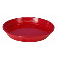 Soucoupe plastique rouge ø22