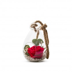 VERRINE feuillages + Rose...