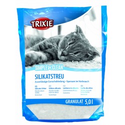 Litière silicate granules...