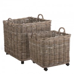 Panier Marcia Carré Gris En...