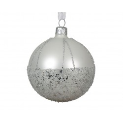 Boule Paillettes Blanc Ø8...
