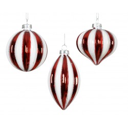 Boule Candy Rouge/Blanc En...