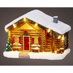 Chalet Rondin Led Blanc...