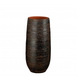 Vase Enrique Rond Marron En...