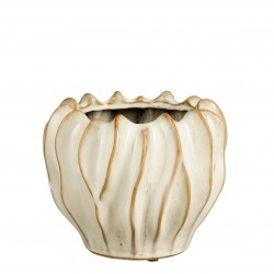 Cache-Pot Thom Rond Blanc...