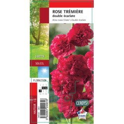 ALCEA fleur double rouge G8