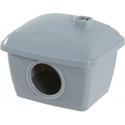 Maison Hamster Plastique Gris