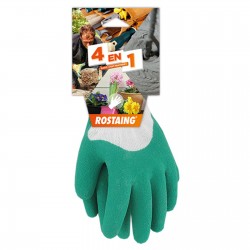 Gants BASIC GRIP Blanc/vert...