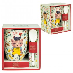 Mug + Cuillère Chat...