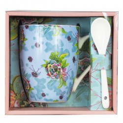 Mug + Cuillère Fleurs...