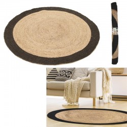 Tapis Bord Beige/Noir En...