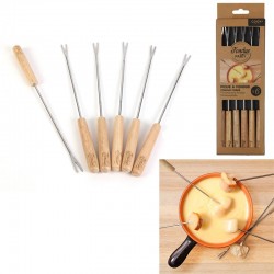 Pique À Fondue X6 En Inox...