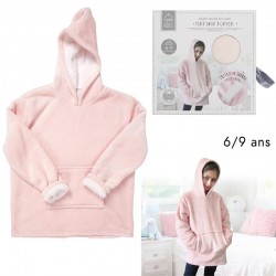 Sweat À Capuche Rose/Blanc...