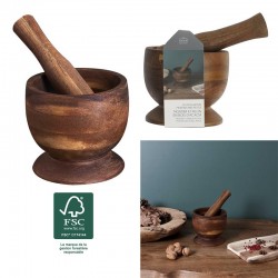 Mortier + Pilon Marron En...