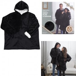Sweat À Capuche Sherpa Noir...
