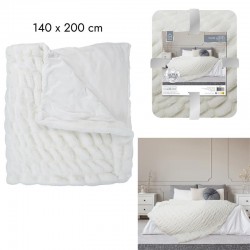 Plaid Fourrure Luxury Blanc...