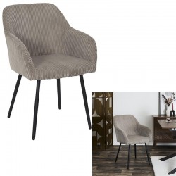 Fauteuil Cotele Scott Taupe...
