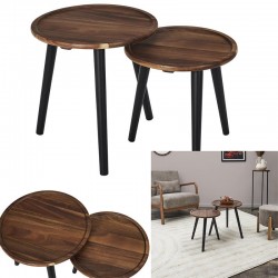Set De 2 Table Gigogne Rond...