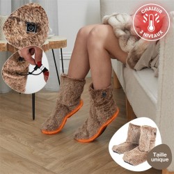 Chaussons Chauffants Usb...