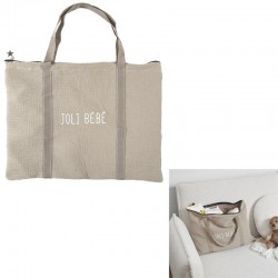 Tote Bag Zipper Bleu...