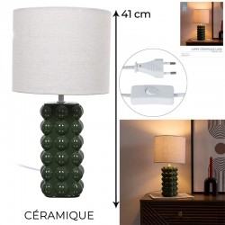Lampe Vert En Ceramique...