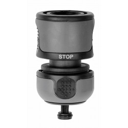 Raccord stop plastique D.19...