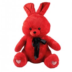 Peluche Lapin Rouge Nœud...