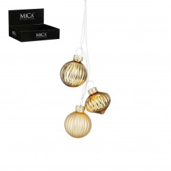 Grappe De Boule X3 Or En...