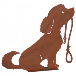 Chien 45CM METAL ROUILLE