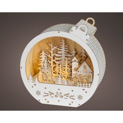 Boule/village 5LED/PILE...