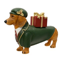 Teckel cadeau à poser vert...