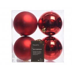 Boite de boule rouge X4 Ø10...