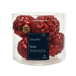 Boite de pomme de pin rouge...