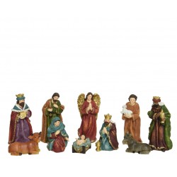 Set 10 Santons Multicolore...