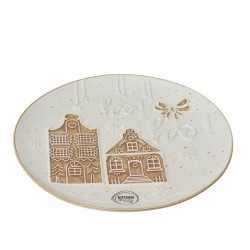 Assiette houx blanc Ø20.5 -...