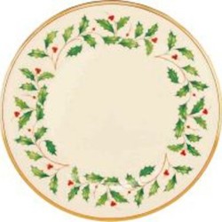 Assiette houx vert Ø20.5 -...