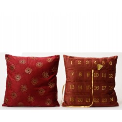 Coussin calendrier bordeaux...