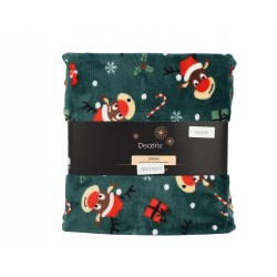 Plaid renne/cadeau vert...
