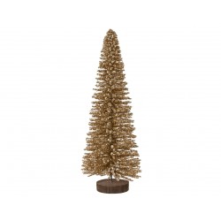 Sapin Paillette Sur Rondin...
