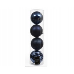 Boite de boule bleu nuit X4...