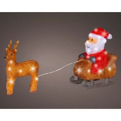 Traineau père noël 50LED...