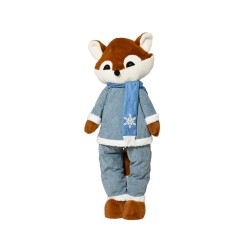 Renard pyjama bleu/blanc...