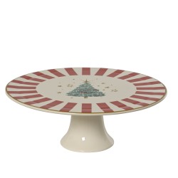 Plat à gateau sapin blanc...
