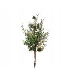 Pic sapin sur clip vert H25...