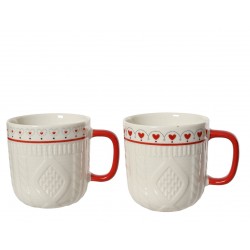 Mug Coeur Blanc En...