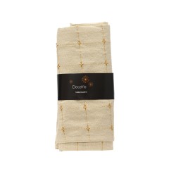 Nappe écusson écru 240X140...