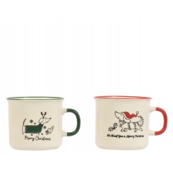 Mug teckel blanc H8 - Vendu...