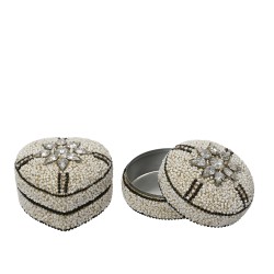 Boite à bijou crème/argent...