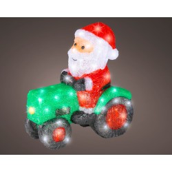Père Noël Sur Tracteur Led...