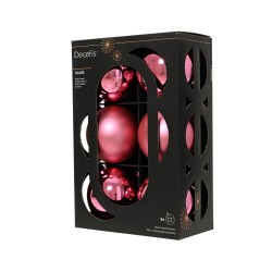 Boite de boule rose X6 Ø8 -...